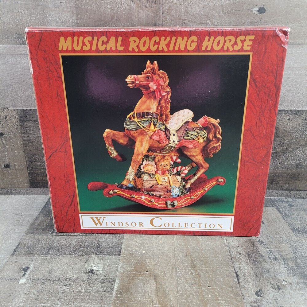 Windsor Collection -  Jingle Bells Musical Rocking Horse w/ Box